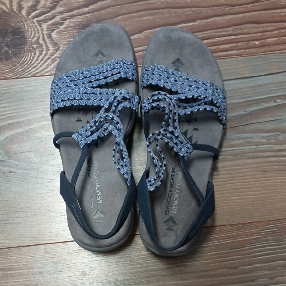 Skechers Women's Navy Braided Sandals